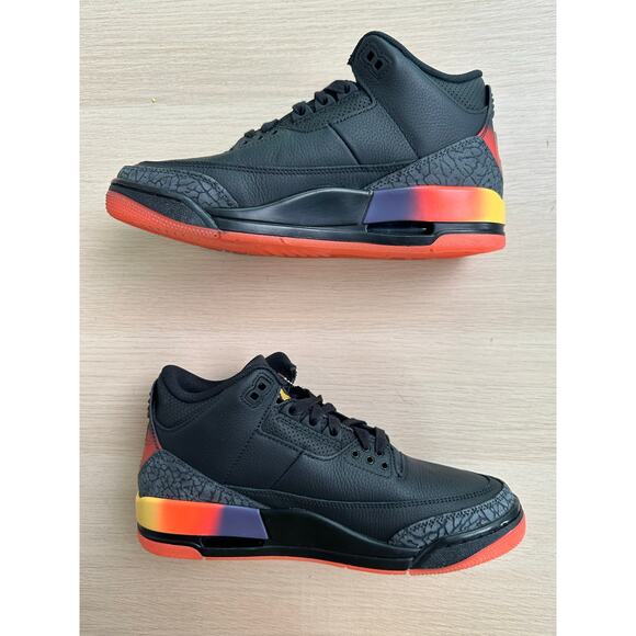 RARE J Balvin x Jordan 3 Rio Black Sneaker - Size 8M - NEW - Picture 6 of 8